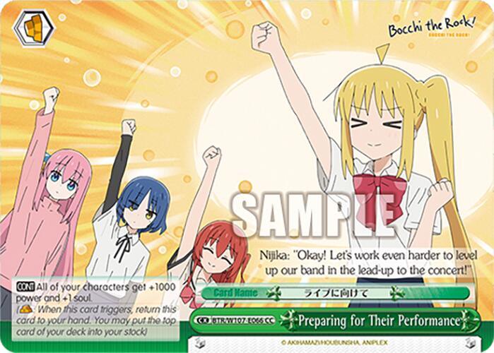 Preparing for Their Performance (BTR/W107-E066 CC) [BOCCHI THE ROCK!] - POKÉ JEUX