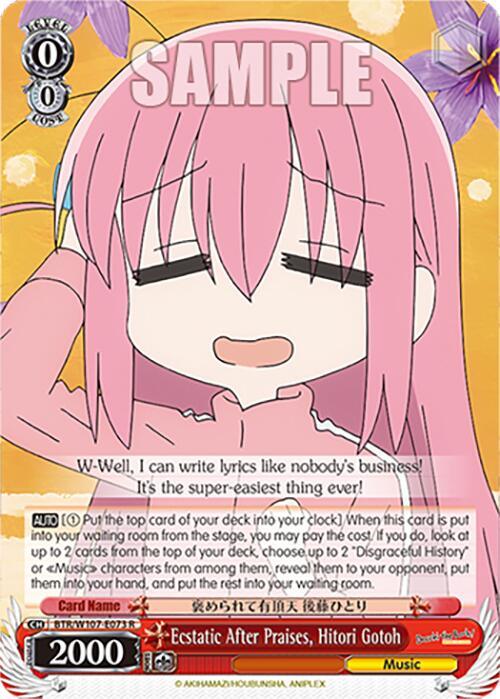 Ecstatic After Praises, Hitori Gotoh (BTR/W107-E073 R) [BOCCHI THE ROCK!] - POKÉ JEUX