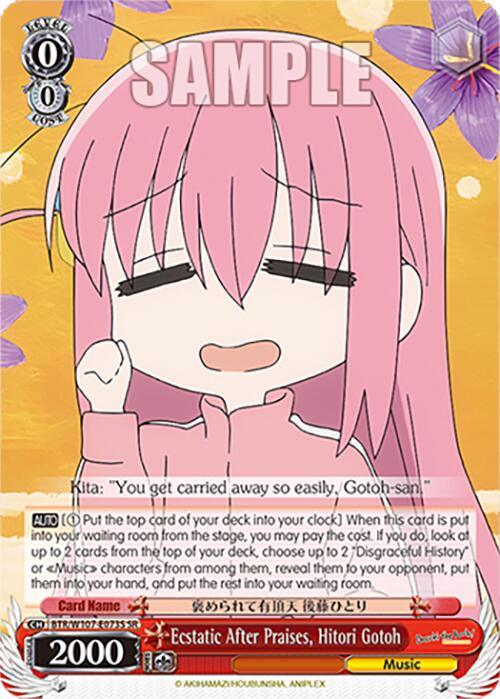 Ecstatic After Praises, Hitori Gotoh (BTR/W107-E073S SR) [BOCCHI THE ROCK!] - POKÉ JEUX