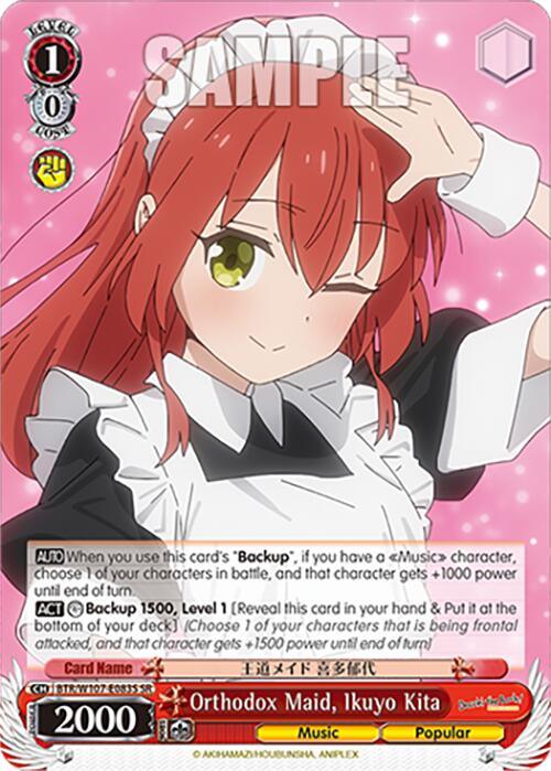 Orthodox Maid, Ikuyo Kita (BTR/W107-E083S SR) [BOCCHI THE ROCK!] - POKÉ JEUX