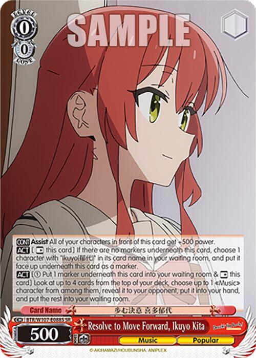 Resolve to Move Forward, Ikuyo Kita (BTR/W107-E088S SR) [BOCCHI THE ROCK!] - POKÉ JEUX