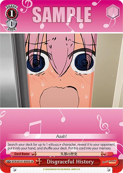 Disgraceful History (BTR/W107-E095S SR) [BOCCHI THE ROCK!] - POKÉ JEUX