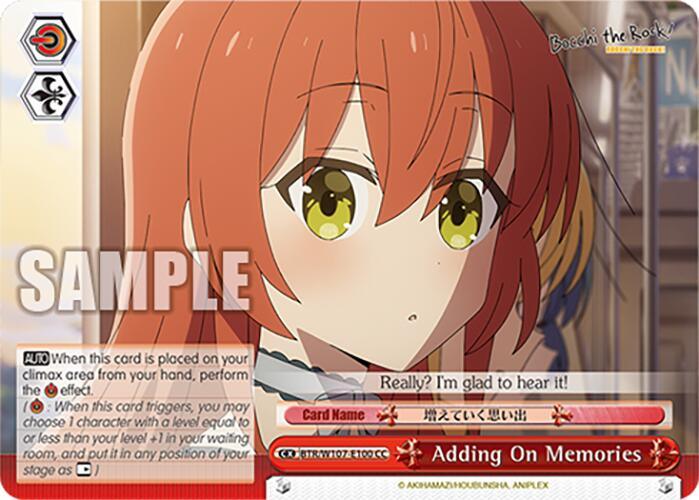 Adding On Memories (BTR/W107-E100 CC) [BOCCHI THE ROCK!] - POKÉ JEUX