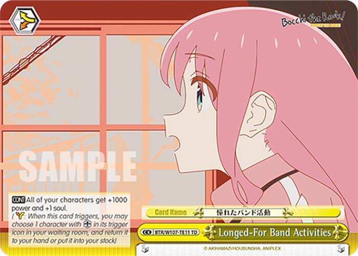 Longed-For Band Activities (BTR/W107-TE11 TD) [BOCCHI THE ROCK!] - POKÉ JEUX