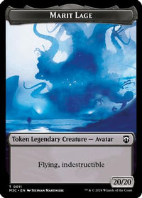 Marit Lage (Ripple Foil) // Sand Warrior Double-Sided Token (M3C-11 // 23) - Commander: Modern Horizons 3 Foil