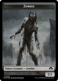 Zombie (Ripple Foil) // Elephant Double-Sided Token (M3C-39 // 18) - Modern Horizons 3 Commander Foil