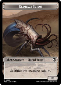 Eldrazi Scion (Ripple Foil) // Eldrazi Spawn Double-Sided Token (M3C-3 // 2) - Modern Horizons 3 Commander Foil
