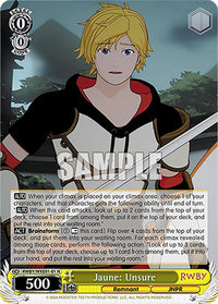 Jaune: Unsure (RWBY/WXE01-01 N) [RWBY: Premium Booster] - POKÉ JEUX