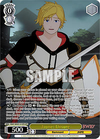 Jaune: Unsure (RWBY/WXE01-01OFR OFR) [RWBY: Premium Booster] - POKÉ JEUX