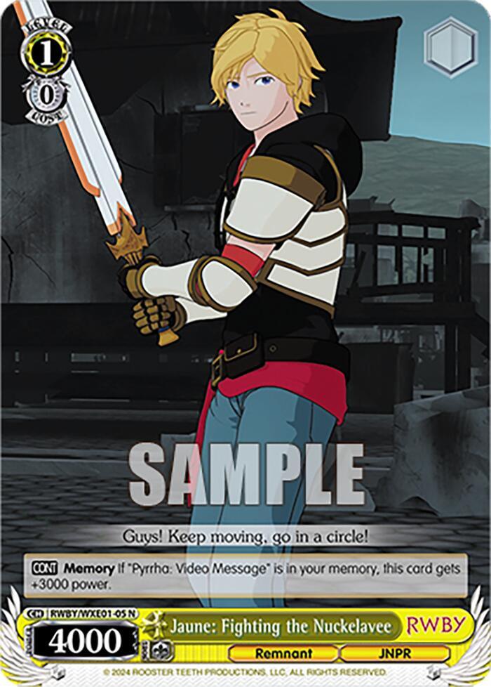 Jaune: Fighting the Nuckelavee (RWBY/WXE01-05 N) [RWBY: Premium Booster] - POKÉ JEUX