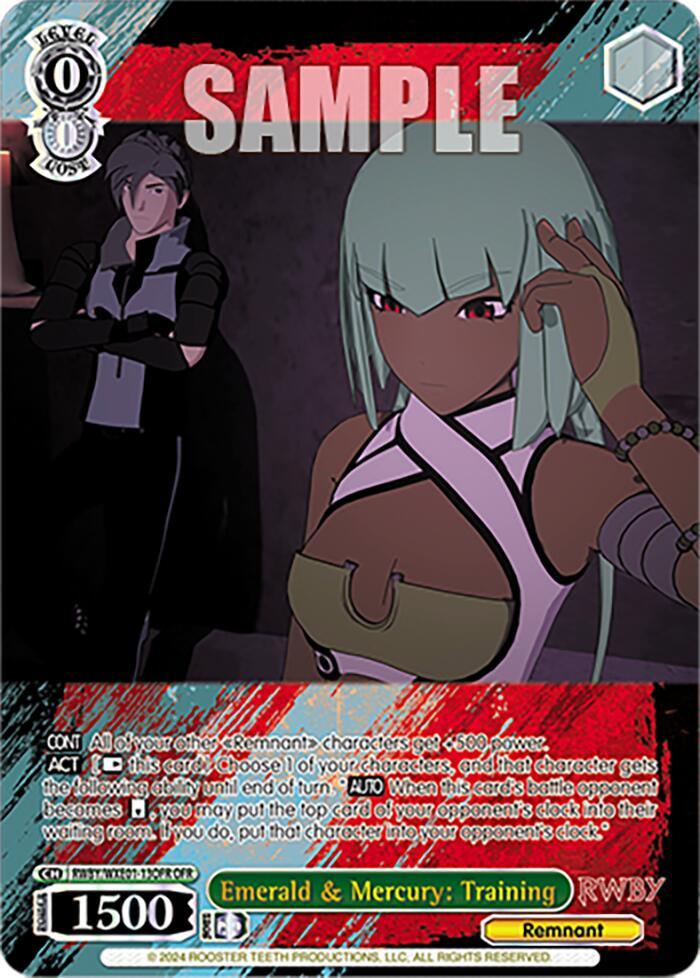 Emerald & Mercury: Training (RWBY/WXE01-13OFR OFR) [RWBY: Premium Booster] - POKÉ JEUX