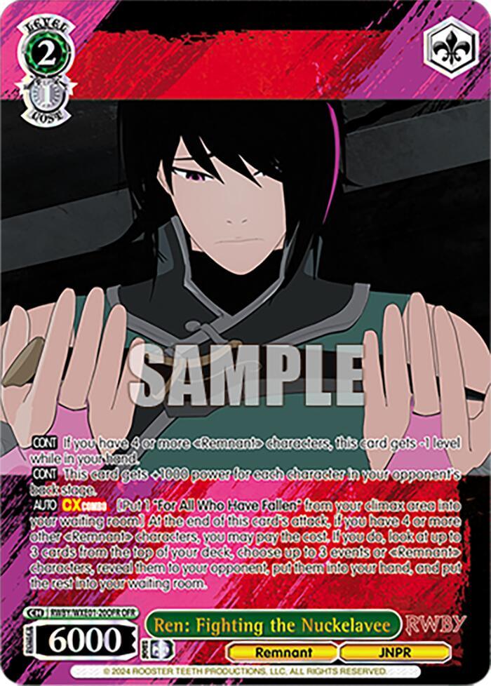 Ren: Fighting the Nuckelavee (RWBY/WXE01-20OFR OFR) [RWBY: Premium Booster] - POKÉ JEUX