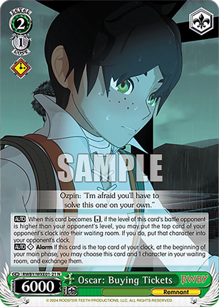Oscar: Buying Tickets (RWBY/WXE01-21 N) [RWBY: Premium Booster] - POKÉ JEUX