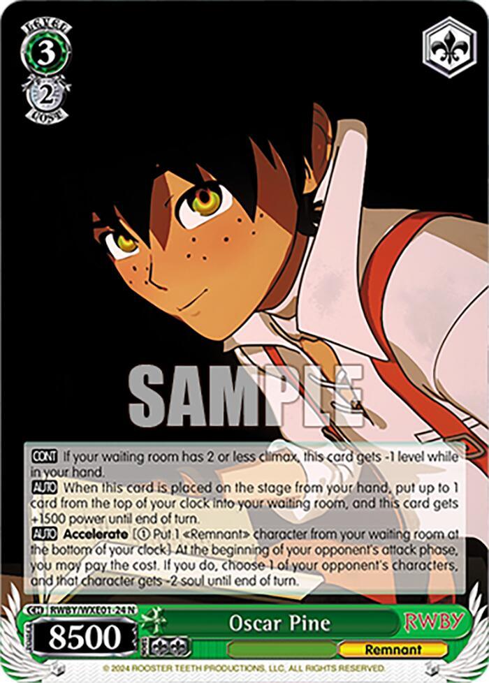 Oscar Pine (RWBY/WXE01-24 N) [RWBY: Premium Booster] - POKÉ JEUX