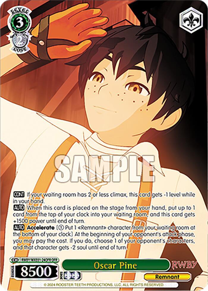 Oscar Pine (RWBY/WXE01-24OFR OFR) [RWBY: Premium Booster] - POKÉ JEUX