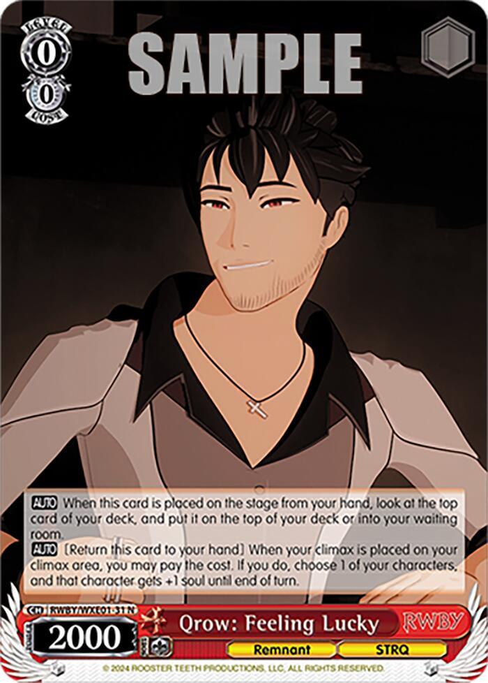 Qrow: Feeling Lucky (RWBY/WXE01-31 N) [RWBY: Premium Booster] - POKÉ JEUX