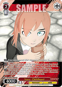 Nora: Childhood (RWBY/WXE01-36OFR OFR) [RWBY: Premium Booster] - POKÉ JEUX