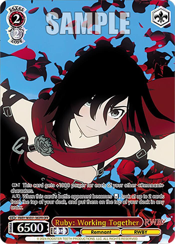 Ruby: Working Together (RWBY/WXE01-38OFR OFR) [RWBY: Premium Booster] - POKÉ JEUX
