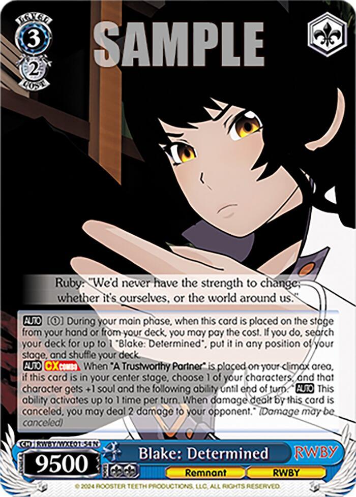 Blake: Determined (RWBY/WXE01-54 N) [RWBY: Premium Booster] - POKÉ JEUX