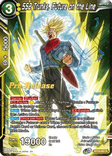 SS2 Trunks, Future on the Line (BT16-081) [Realm of the Gods Prerelease Promos] - POKÉ JEUX