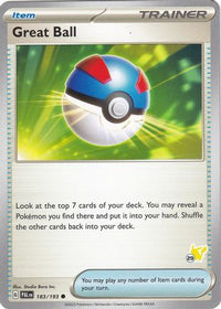 Great Ball Pikachu (183) - Battle Academy 2024