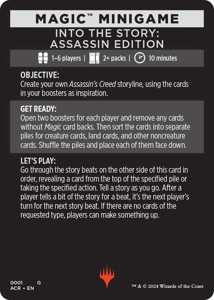 Into The Story: Assassin Edition (Magic Minigame) [Assassin's Creed Minigame] - POKÉ JEUX