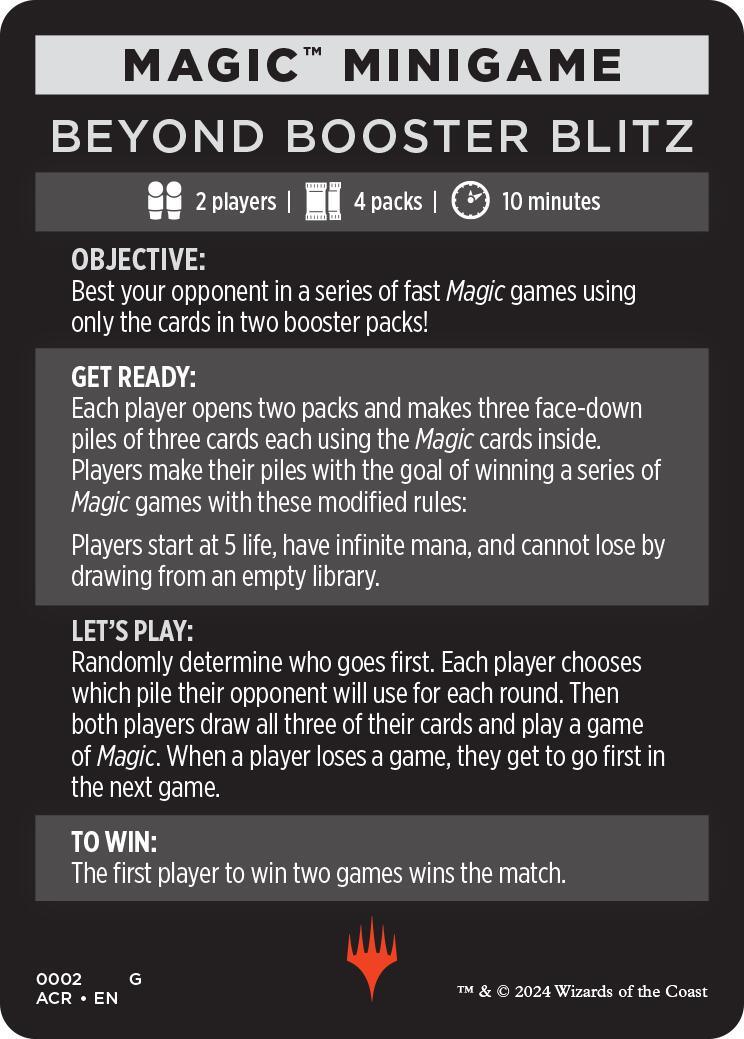 Beyond Booster Blitz (Magic Minigame) [Assassin's Creed Minigame] - POKÉ JEUX