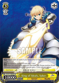 King of Ideals, Saber [Fate/Zero Chronicle Set] - POKÉ JEUX