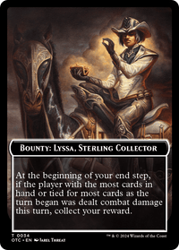 Bounty: Lyssa, Sterling Collector // Bounty Rules Double-Sided Token [Outlaws of Thunder Junction Commander Tokens] - POKÉ JEUX