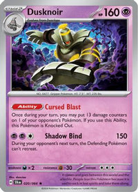 Dusknoir (20/064) - SV Shrouded Fable Holofoil