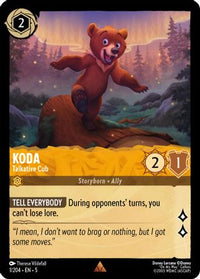 Koda - Talkative Cub (1/204) [Shimmering Skies]