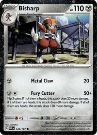 Bisharp (Cosmos Holo) (149/197)  - Miscellaneous Cards & Products Holofoil