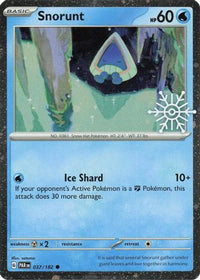 Snorunt (Holiday Calendar) (37/182)  - Miscellaneous Cards & Products Holofoil