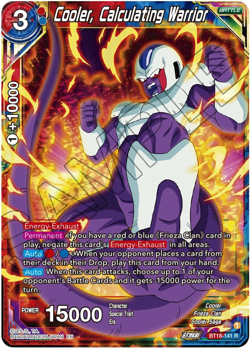 Cooler, Calculated Warrior (BT18-141) [Dawn of the Z-Legends] - POKÉ JEUX