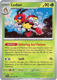 Ledian (3/142)  - SV07 Stellar Crown Holofoil