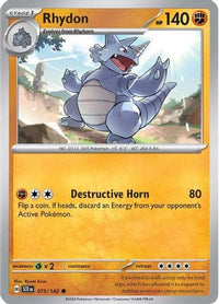 Rhydon (75/142) - SV07 Stellar Crown