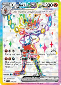 Cinderace ex (157/142) - SV07 Stellar Crown Holofoil