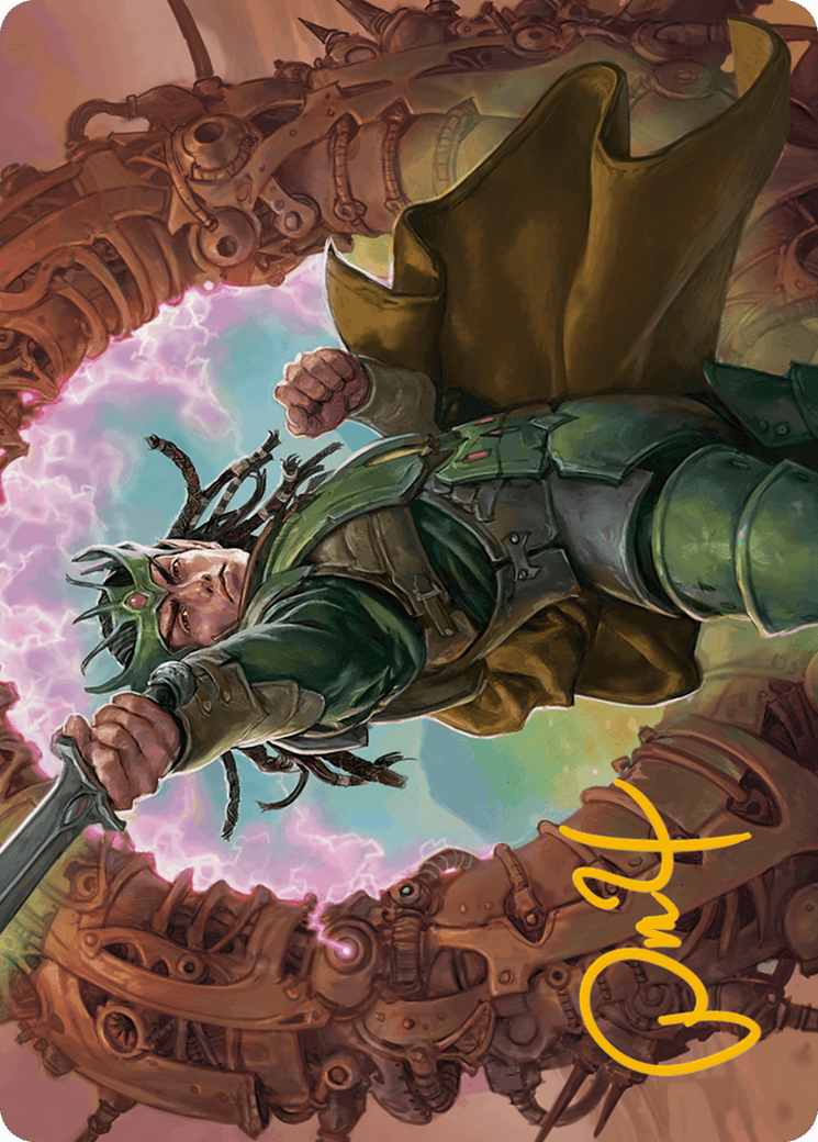 Eladamri, Korvecdal Art Card (Gold-Stamped Signature) [Modern Horizons 3 Art Series] - POKÉ JEUX