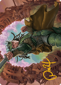 Eladamri, Korvecdal Art Card (Gold-Stamped Signature) [Modern Horizons 3 Art Series] - POKÉ JEUX