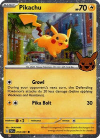 Pikachu (Cosmos Holo) (18/091)  - Trick or Trade BOOster Bundle 2024 Holofoil