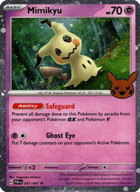 Mimikyu (Cosmos Holo) (37/091)  - Trick or Trade BOOster Bundle 2024 Holofoil