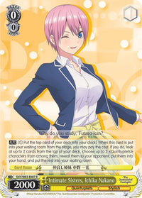 Sœurs intimes, Ichika Nakano (5HY/W83-E007 R) [Les quintuplés quintessentiels] 