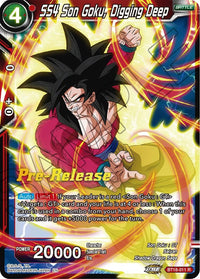 SS4 Son Goku, Digging Deep (BT18-011) [Dawn of the Z-Legends Prerelease Promos] - POKÉ JEUX