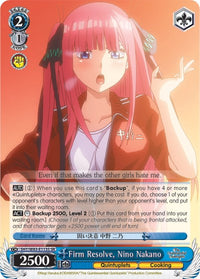 Firm Resolve, Nino Nakano (5HY/W83-E113S SR) [Les quintuplés quintessentiels] 