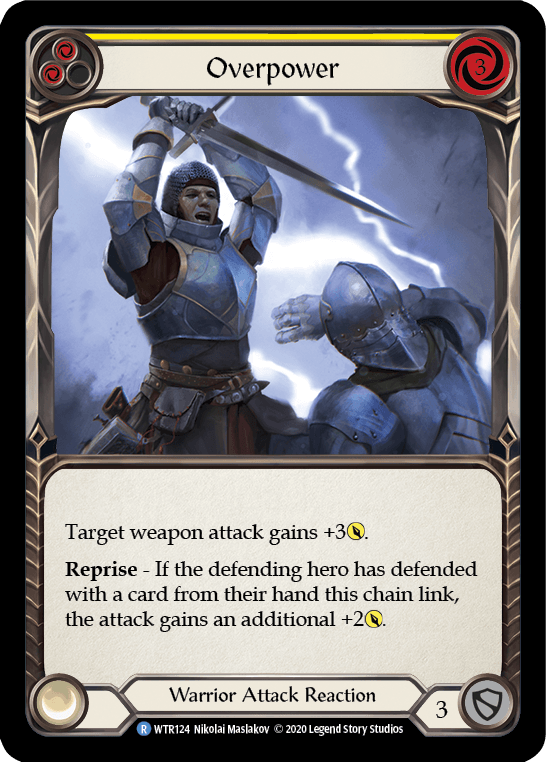 Overpower (Yellow) [U-WTR124] (Welcome to Rathe Unlimited) Unlimited Rainbow Foil - POKÉ JEUX