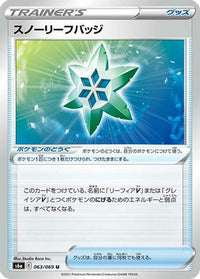 Snow Leaf Badge 063/069 - S6a Eevee Heroes  (Japanese)