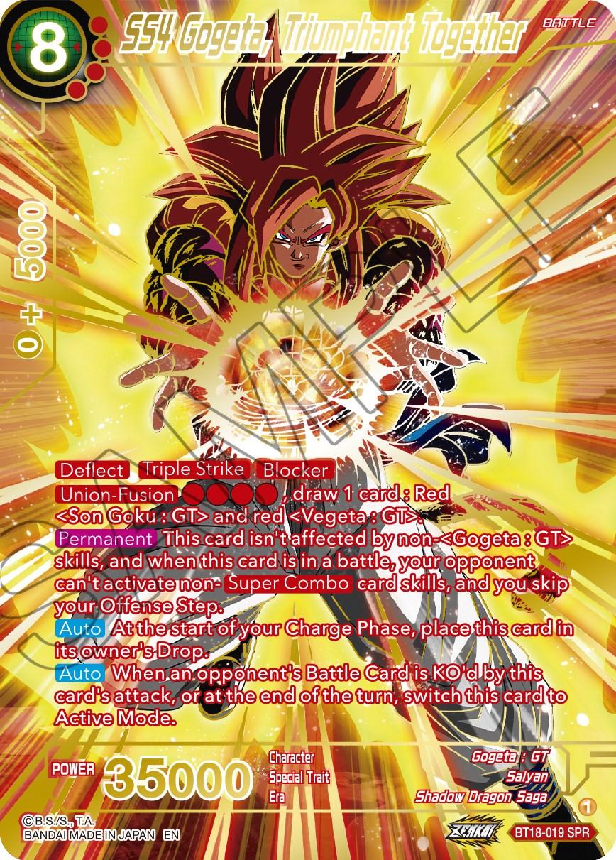 SS4 Gogeta, Triumphant Together (SPR) (BT18-019) [Dawn of the Z-Legends] - POKÉ JEUX