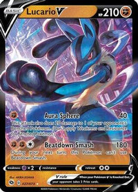 Lucario V (Non-Holo) (27/073)  - Deck Exclusives