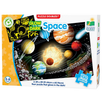 PUZZLE DOUBLES - GLOW in the DARK - SPACE (EN) (Special Order)