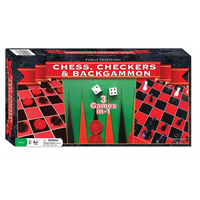 3-in-1 - CHESS/CHECKERS/BACKGAMMON (EN) (Special Order)